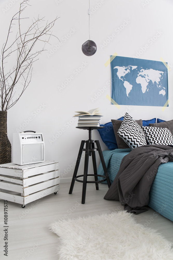 Soft colour palette in your bedroom Stock Photo | Adobe Stock