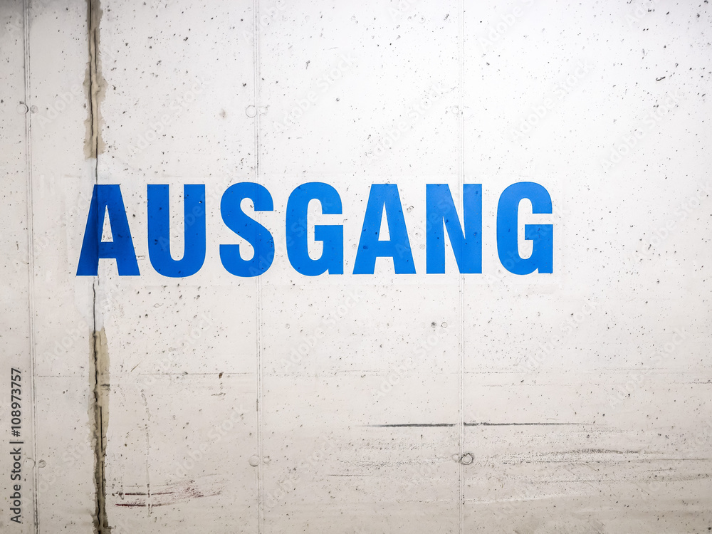 Fototapeta premium Weg zum Ausgang