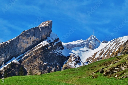 Ageteplatte und Säntis, Alpstein, Ostschweiz photo