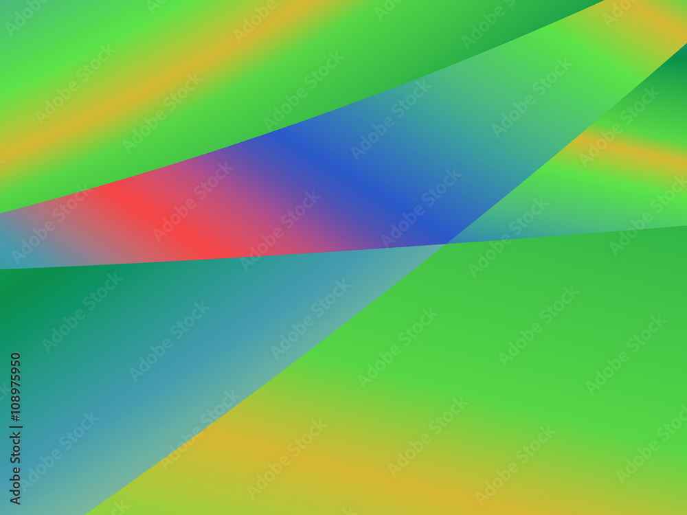 Colorful abstract background with green, yellow, blue, orange an
