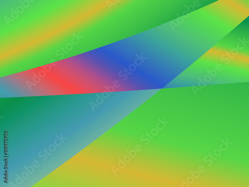 Colorful abstract background with green, yellow, blue, orange an
