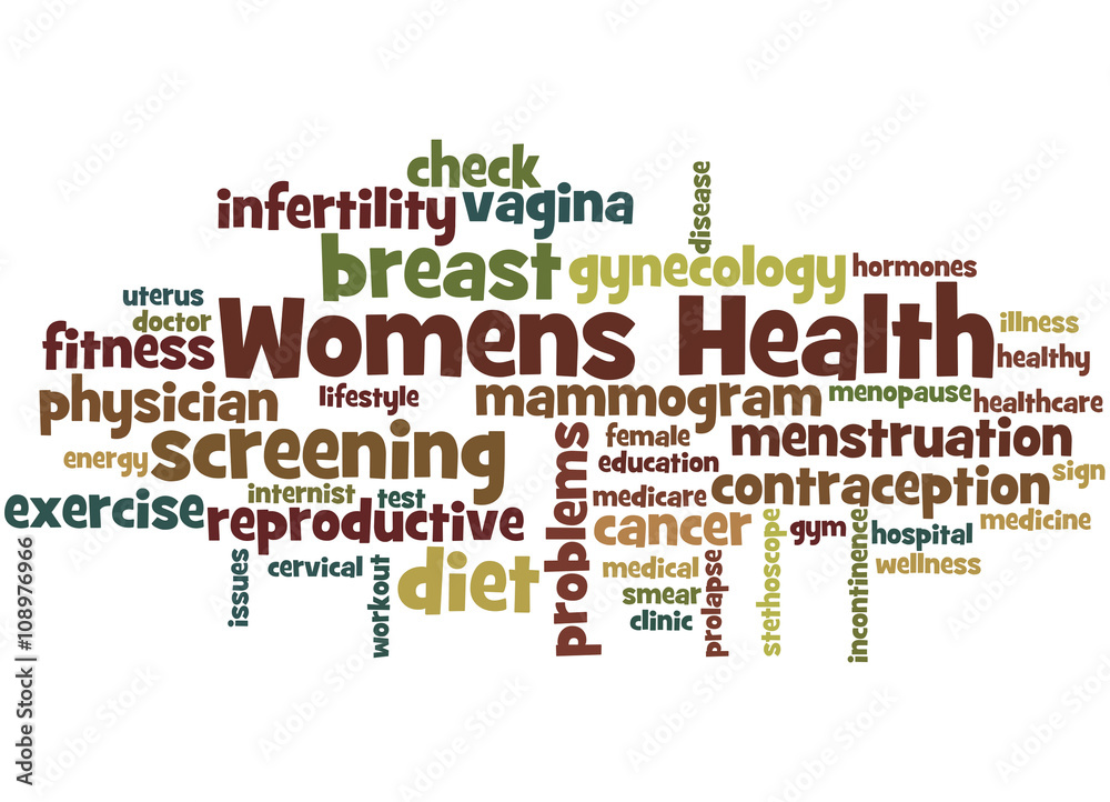 Womens Health, word cloud concept 6
