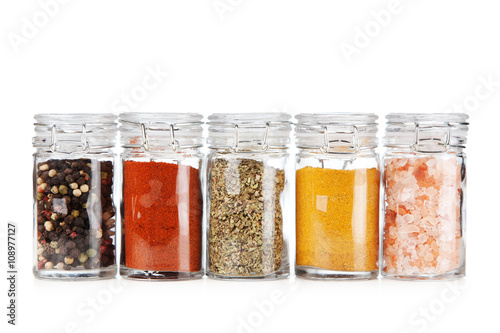 Set of different herbs and spice