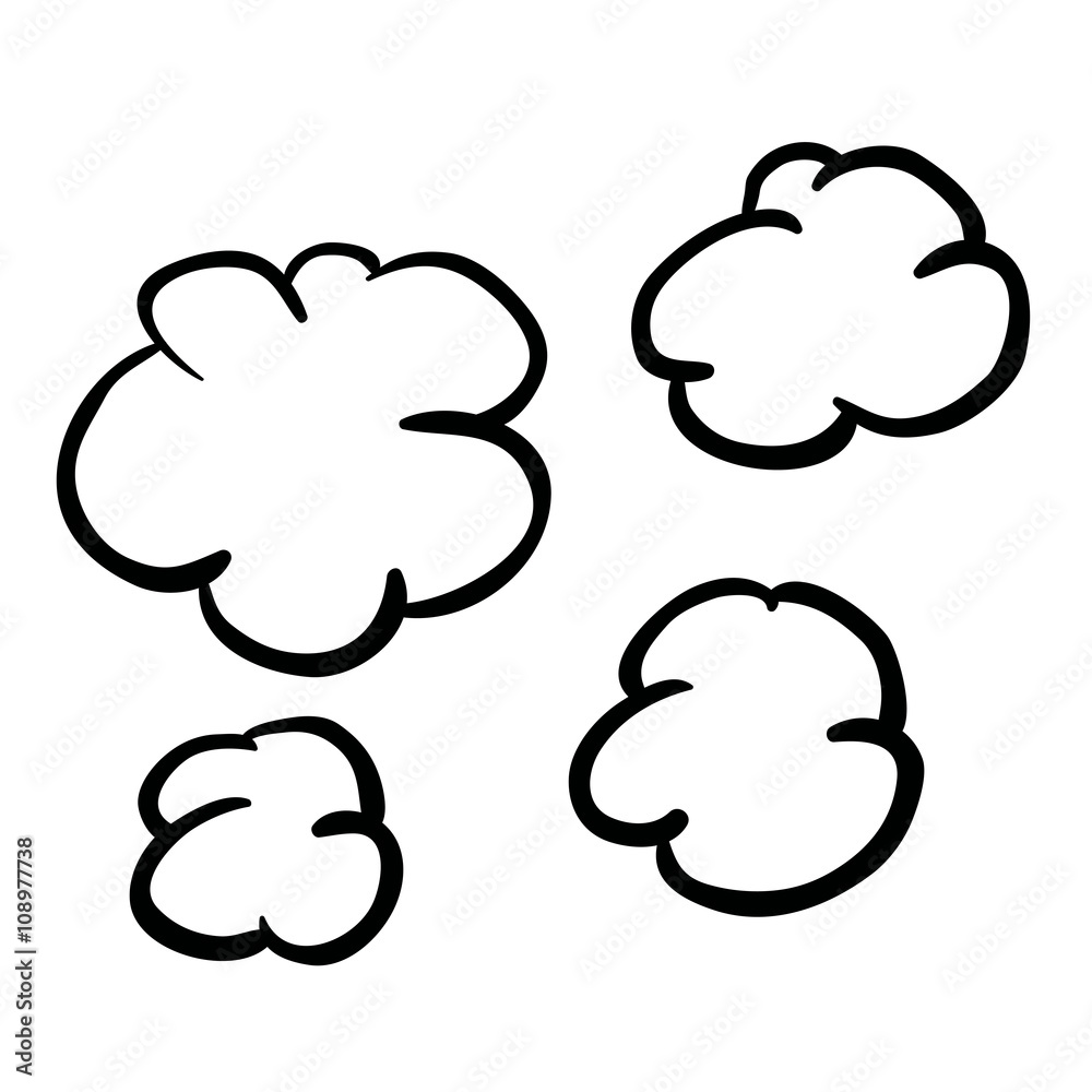 black and white freehand drawn cartoon puff of smoke black and white freehand drawn cartoon puff of smoke