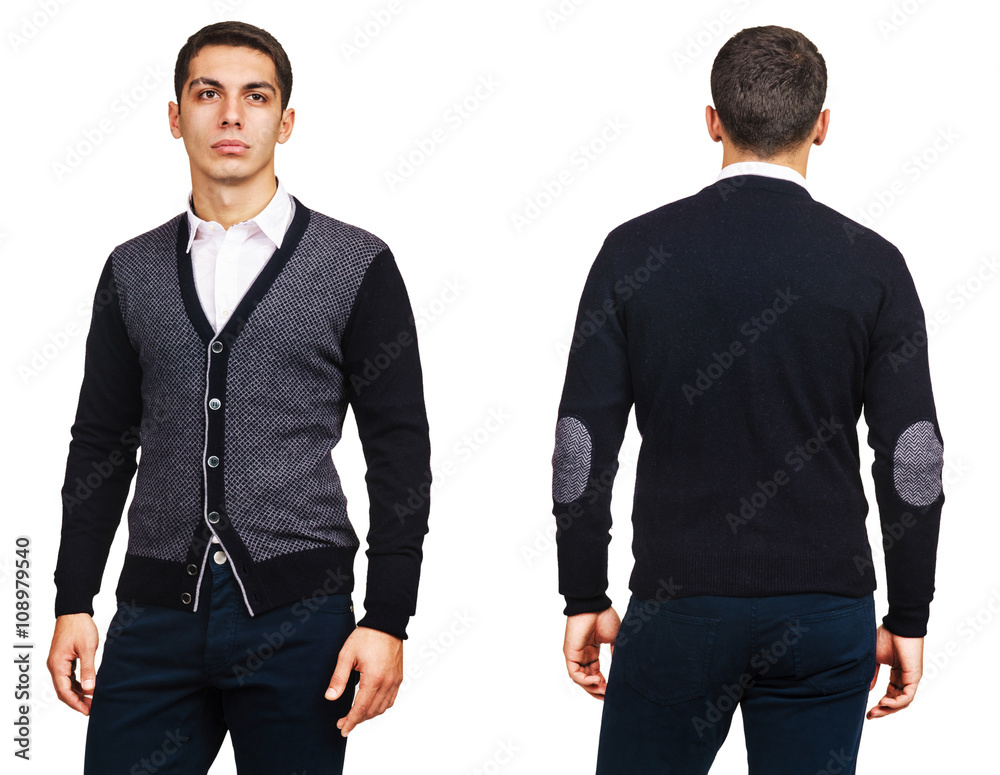 Young man in fashion concept isolated on white Young man in fashion concept isolated on white