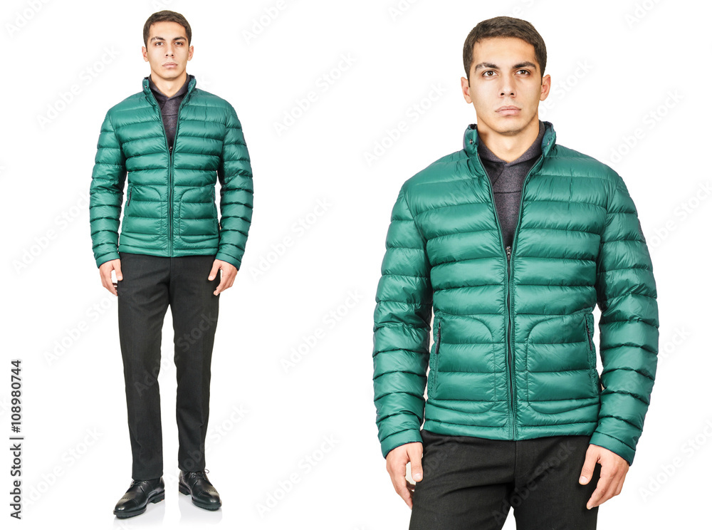Young man in fashion concept isolated on white Young man in fashion concept isolated on white
