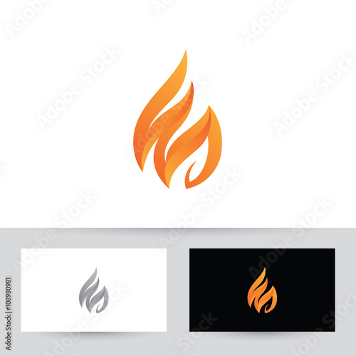 Abstract Fire W logo