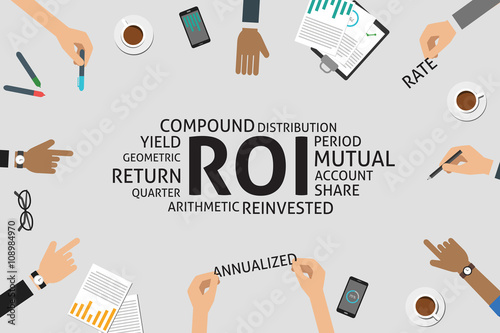 vector ROI concept,template photo