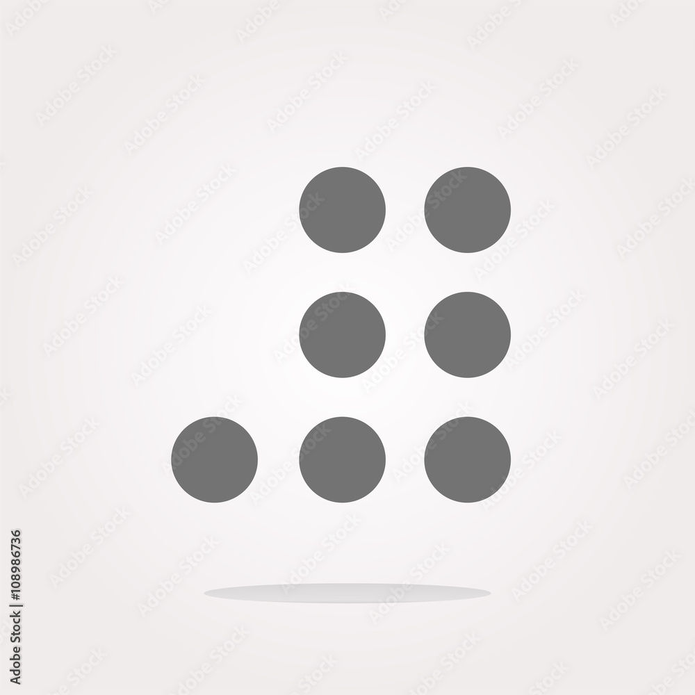 vector Empty white abstract circles on web button (icon) isolated on white vector Empty white abstract circles on web button (icon) isolated on white