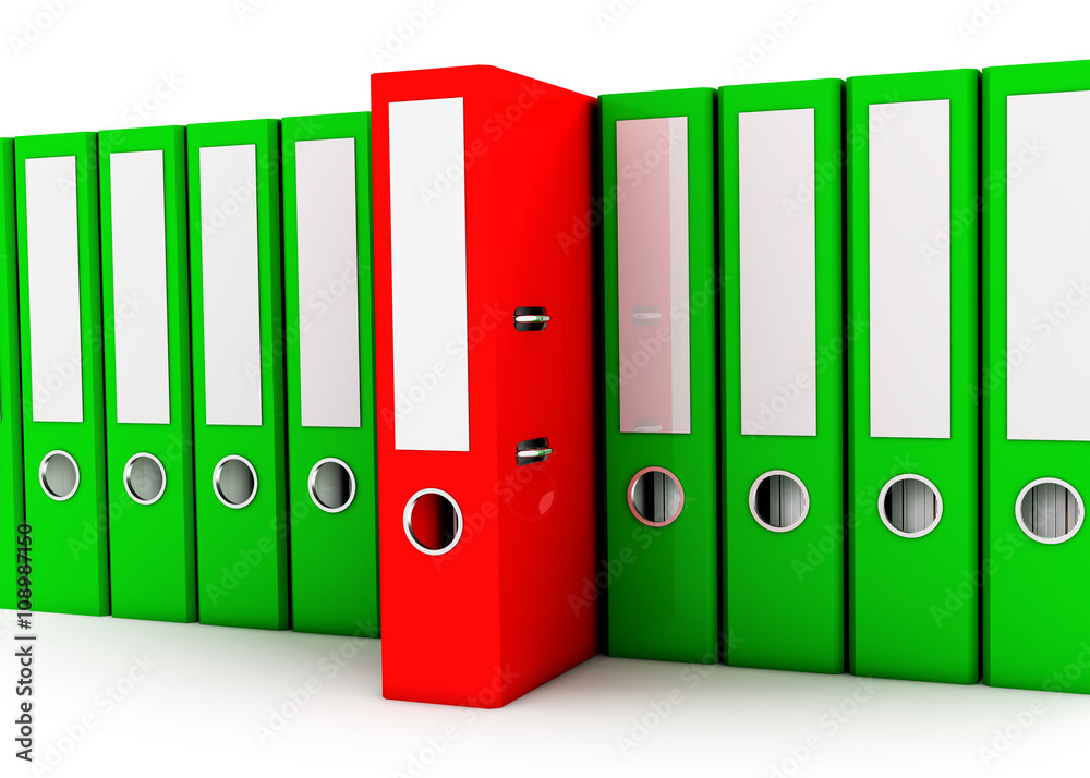 Office binders archive concept Office binders archive concept