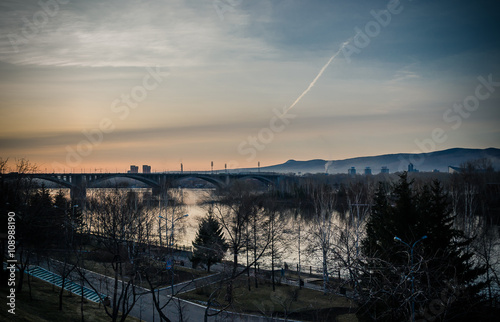 Communal bridge in Krasnoyarsk