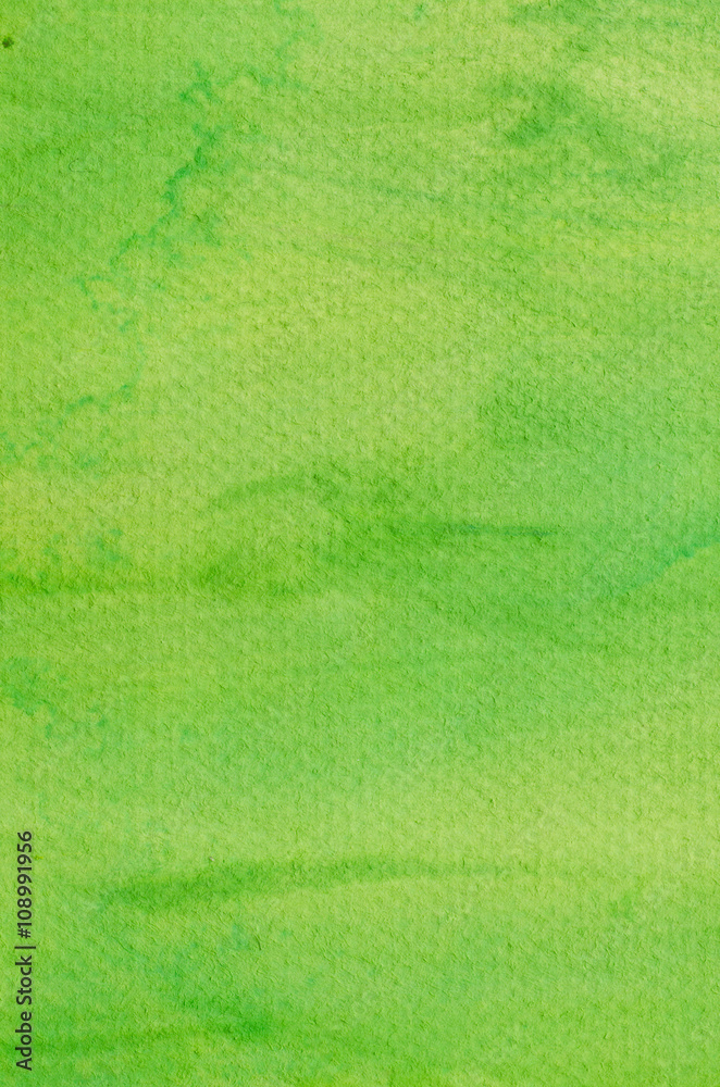Naklejka akwarela zielone tło malowane