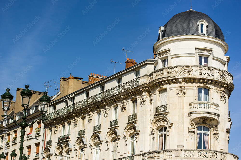 The building stands on Place du Martroi, the main square of Orleans - France