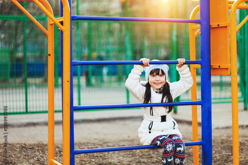 Obraz premium Children happy outdoors.