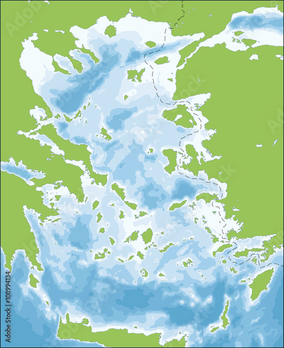 Aegean Sea map