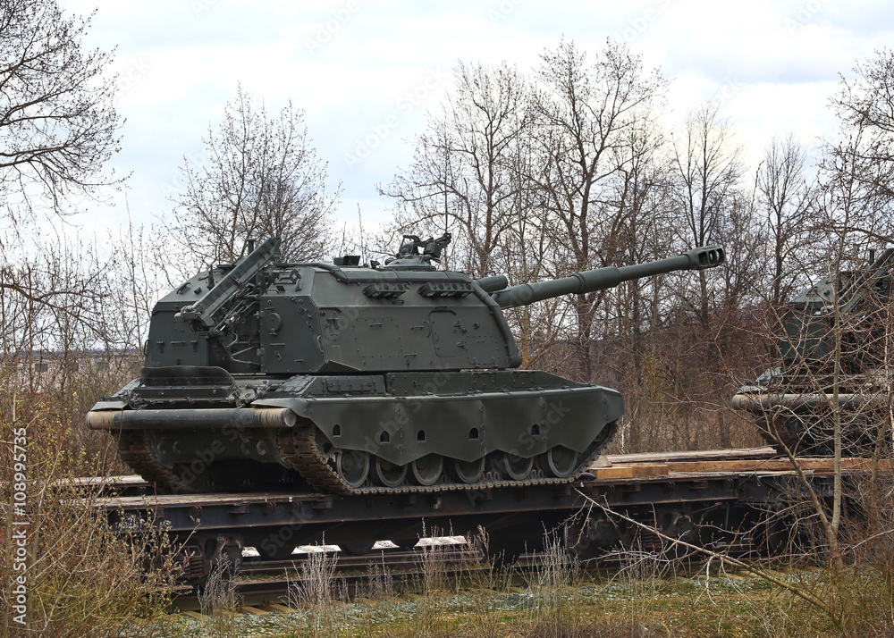 Fototapeta premium Self-propelled gun