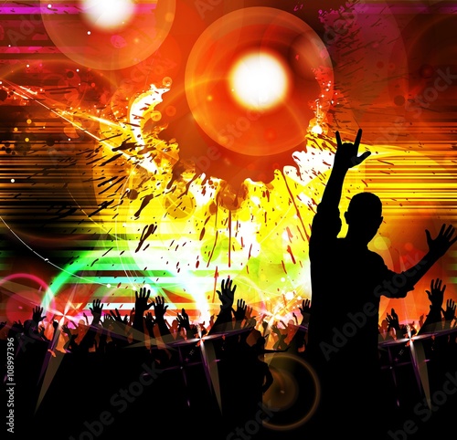 Dancing people. Festival