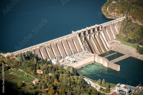 Electricity from hydropower plants photo