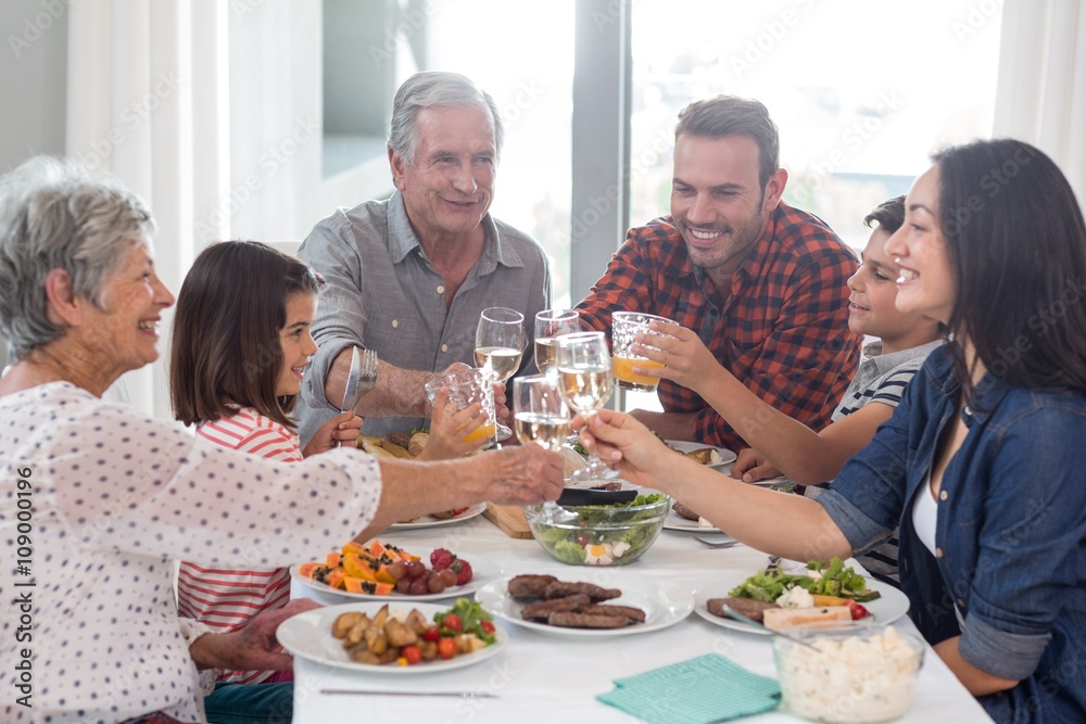 Family together having meal Family together having meal