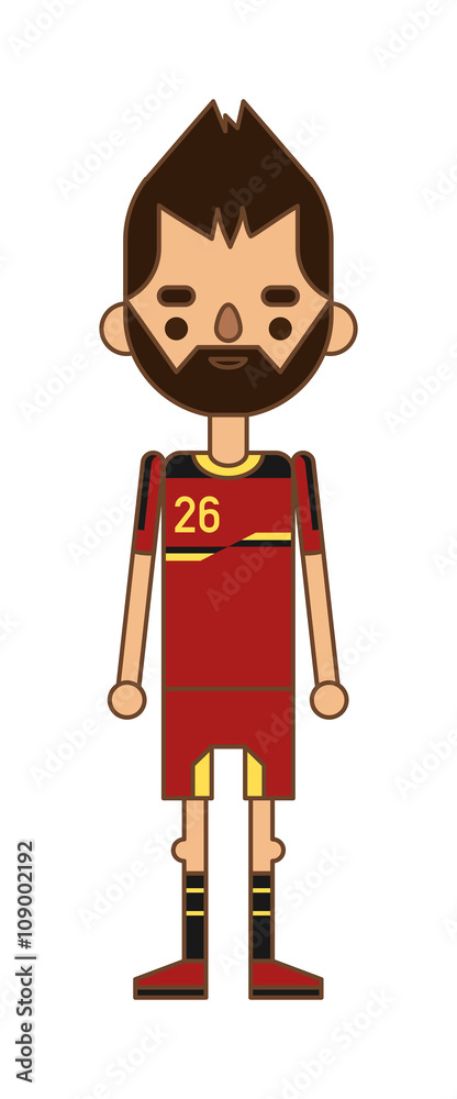 Football team sport soccer players group vector illustration. Football team sport soccer players group vector illustration.