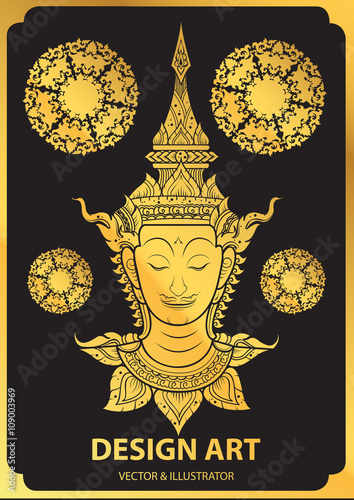 rama thai face vector