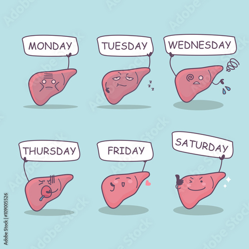  cartoon liver with week billboard