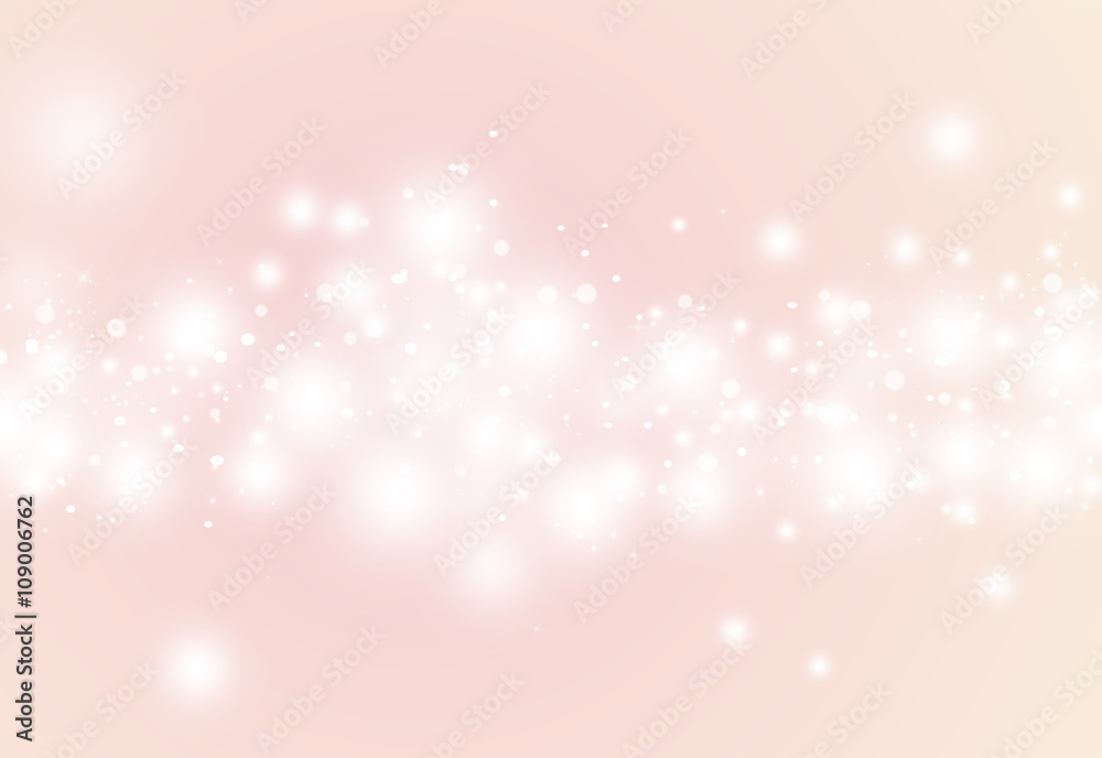 Obraz premium Soft color glitter sparkles defocused rays lights bokeh abstract christmas background.
