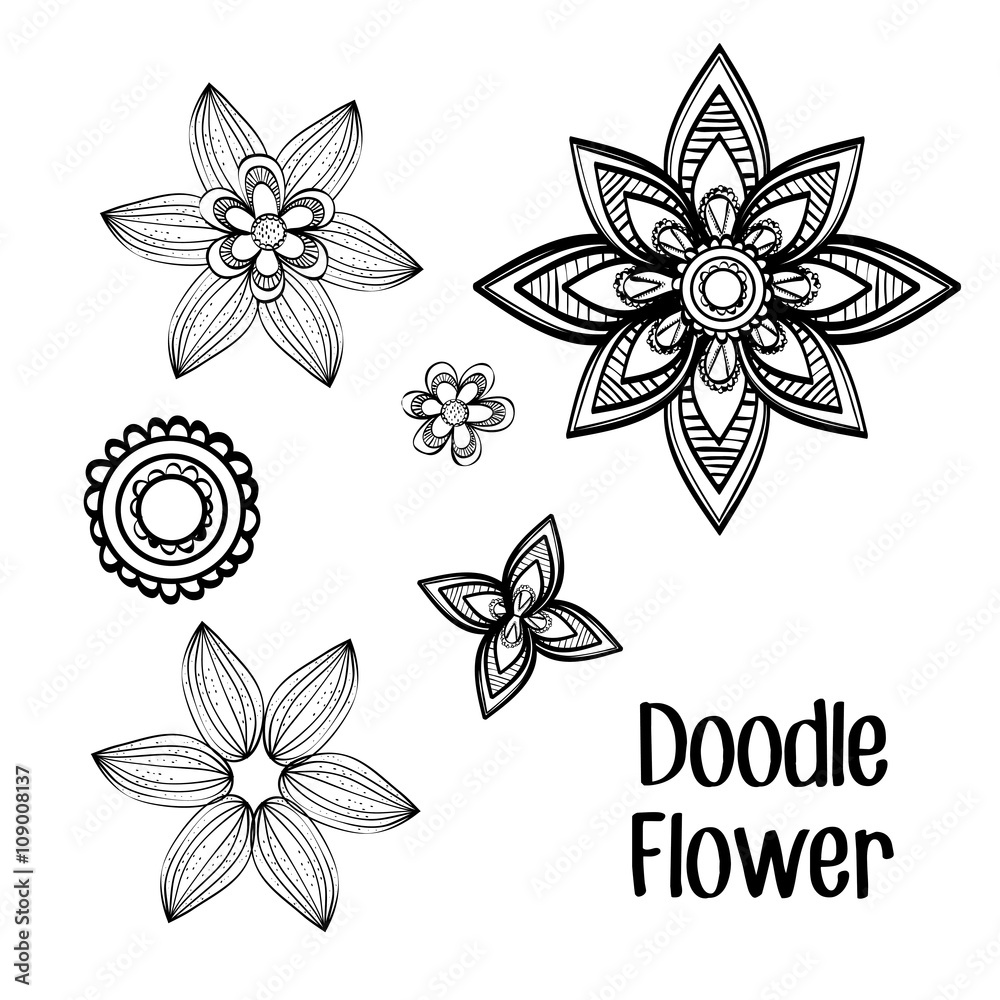 Fototapeta premium Flat illustration about Doodle design