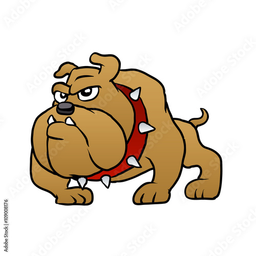 Wallpaper Mural brown bulldog vector illustration Torontodigital.ca