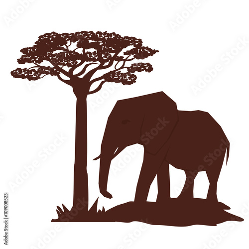 Flat illustration about africa design photo