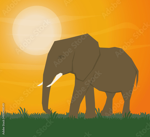 Flat illustration about africa design