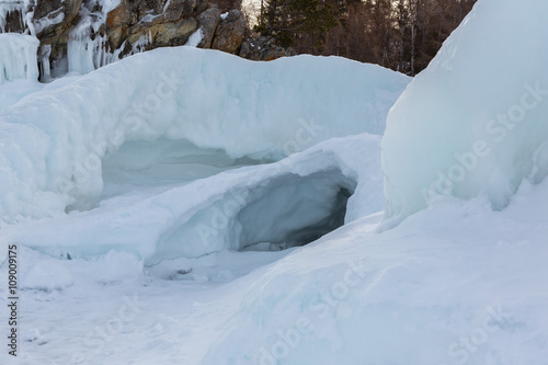 Snow caves of ice.