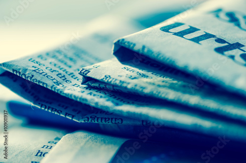 Fotografie Close up of vintage newspaper