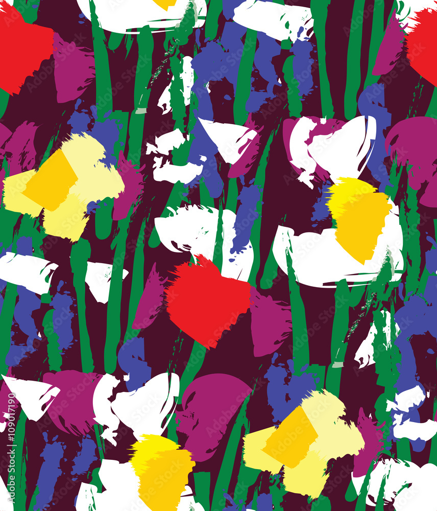 Fototapeta Tapeta bezszwowe kolor kwiatów.