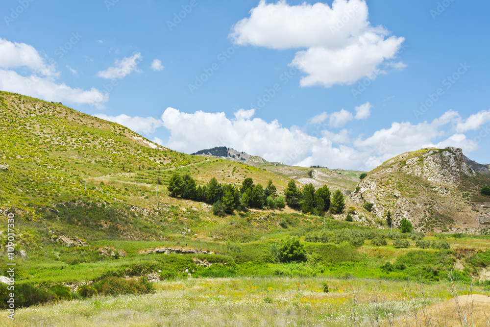 Naklejka premium Landscape of Sicily
