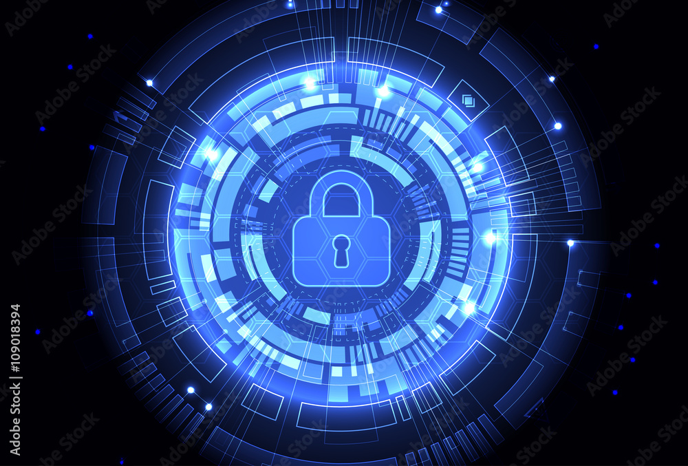 Protection concept of digital and technological. Protection concept of digital and technological.