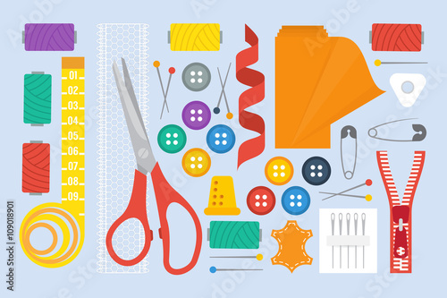 Sewing vector advertasing