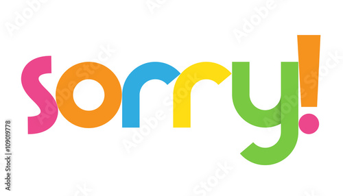 SORRY Vector Letters icon