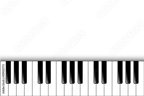 Piano keys. Vector background