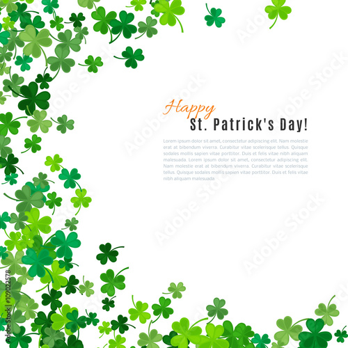 St Patrick s Day background. illustration