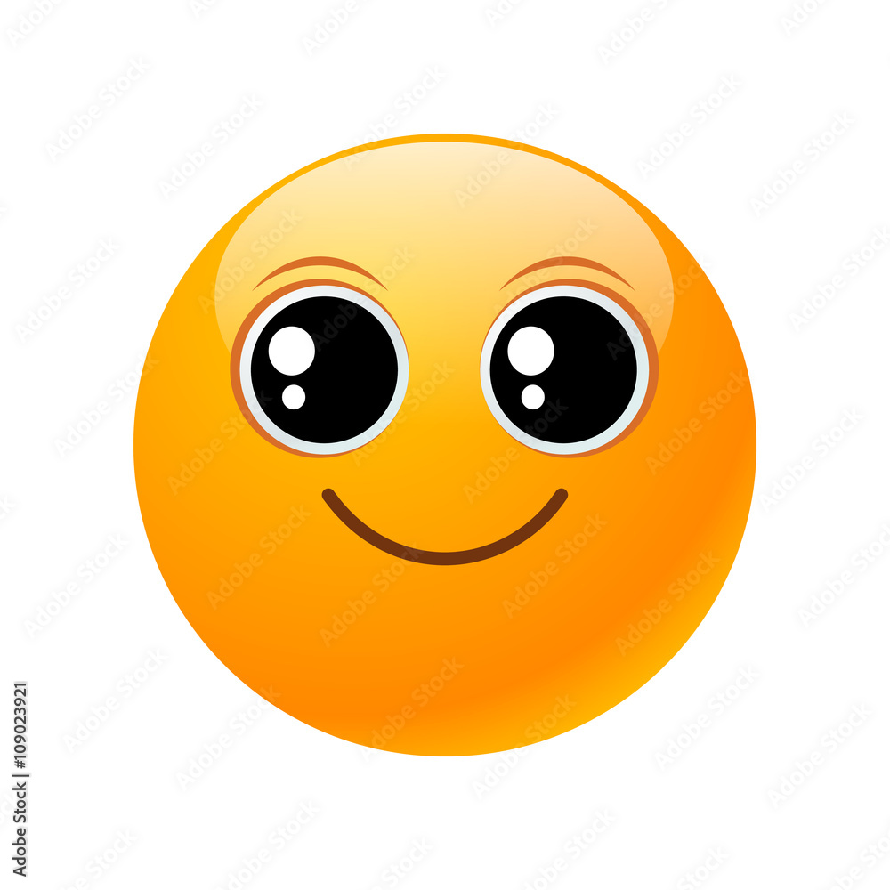 yellow round emoticon