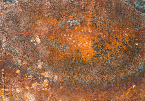 rusty corroded plate