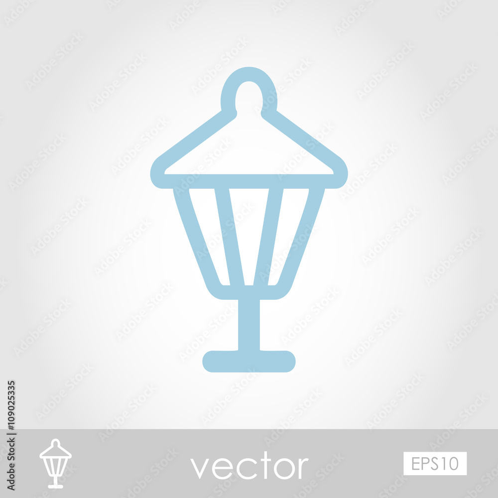 Garden lantern vector icon Garden lantern vector icon