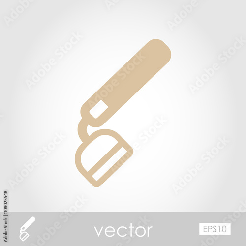 Hoe vector icon. Garden Equipment