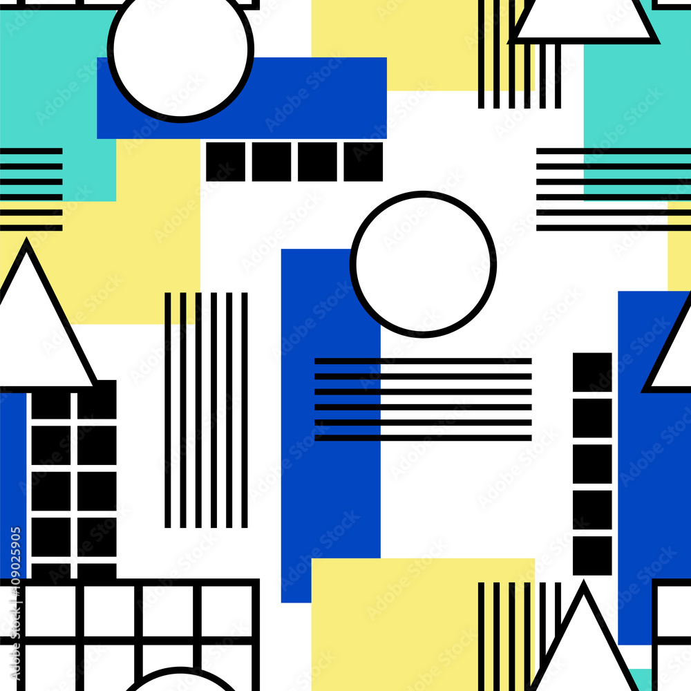 Memphis style pattern 14