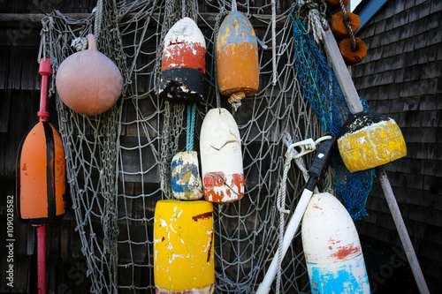 Фотография Lobster buoys in Rockport MA