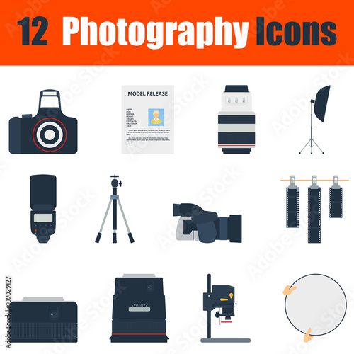 Photography icon set