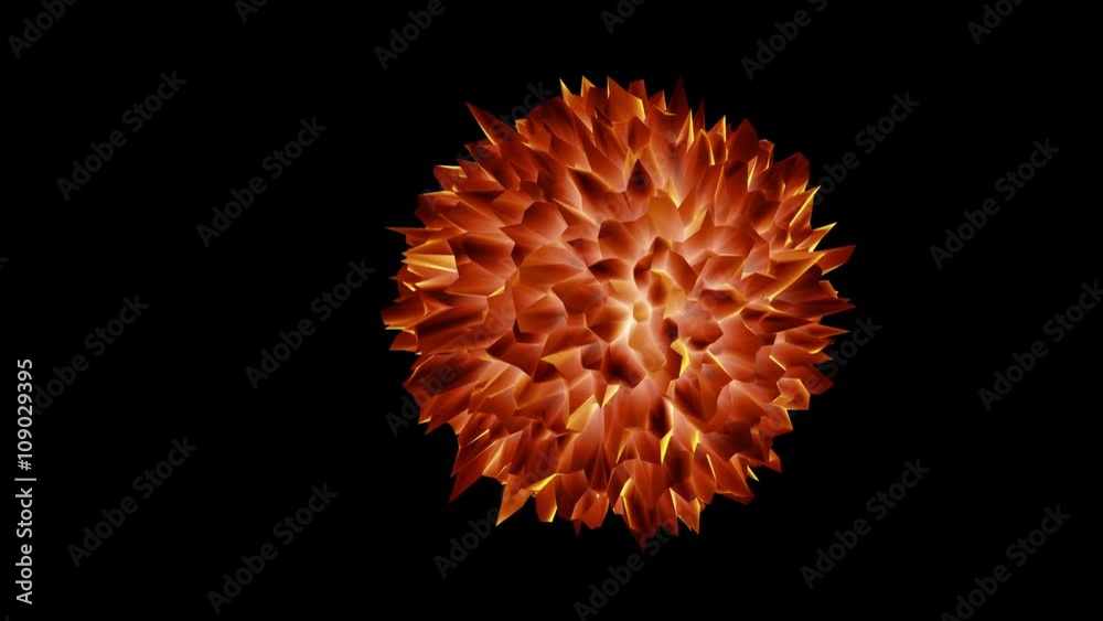 3D illustration of three-dimensional globe object looks like a virus 3D illustration of three-dimensional globe object looks like a virus