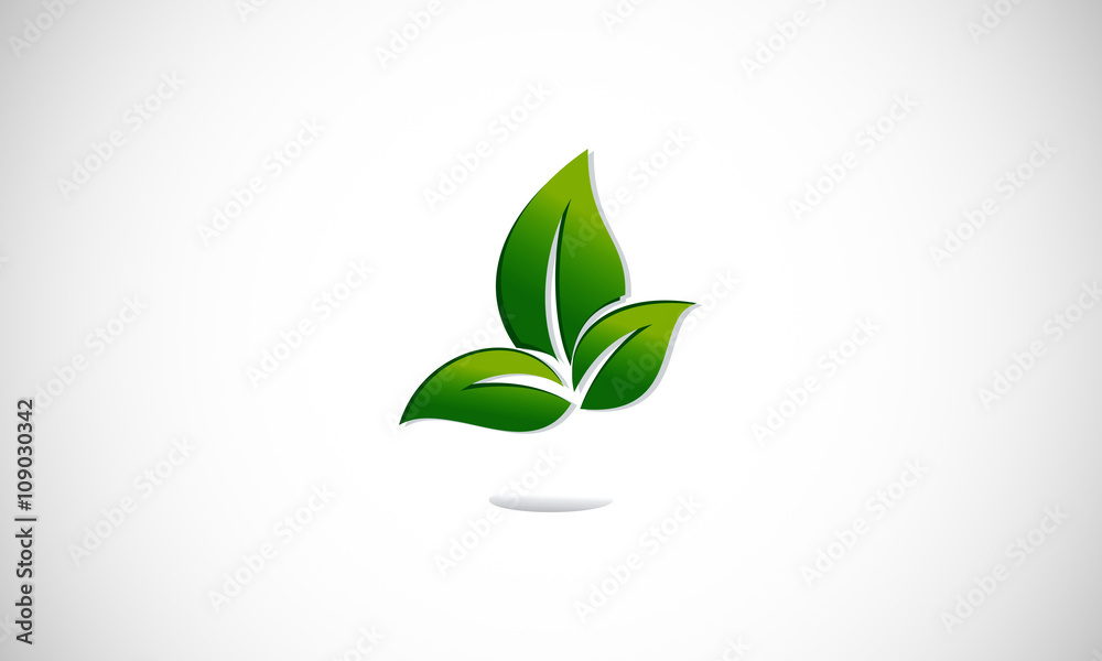 leaf, logo, icon leaf, logo, icon