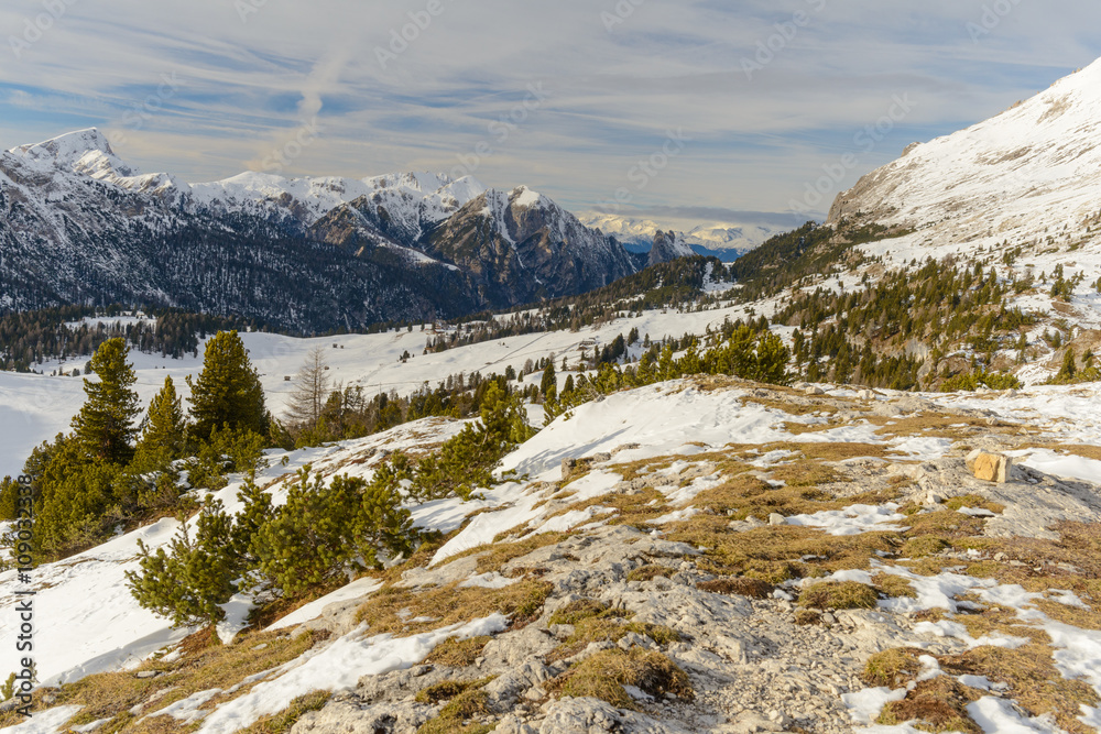 Landschaft Südtirol Dolomiten Alpen - landscape alps Dolomiti winter 